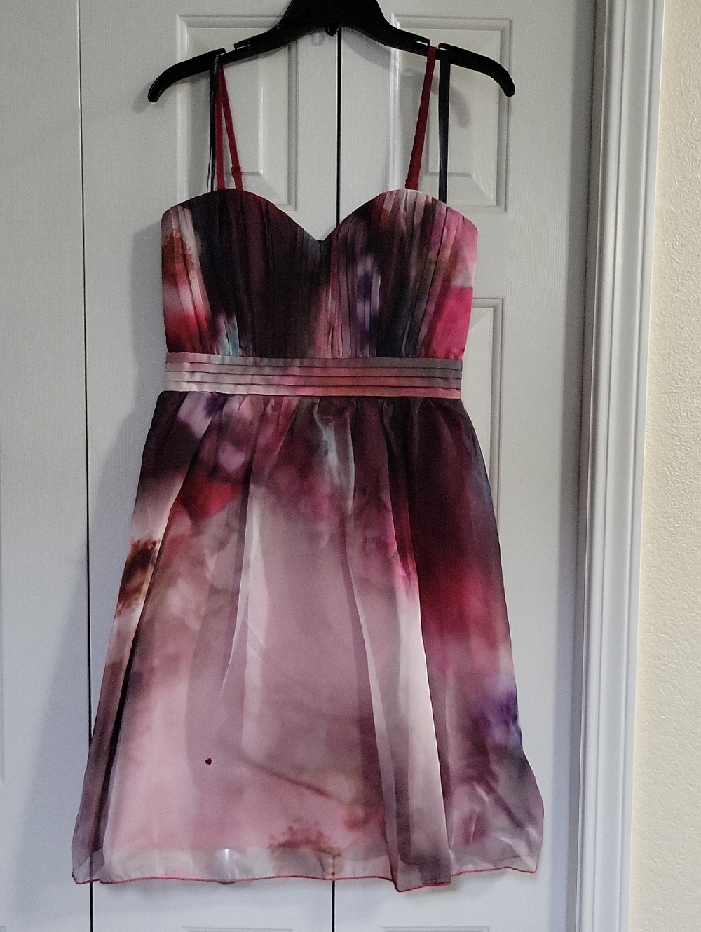 Mod Cloth Little Mistress Brand Pink & Plum A-Line Cocktail Dress